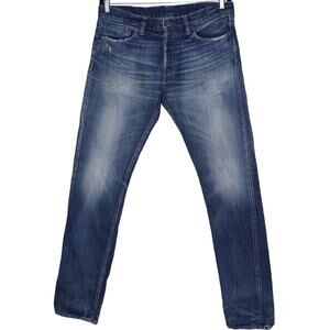 SIMON MILLER Stonewashed Slim Jean Medium Washed Blue 5-Pocket Men's 33